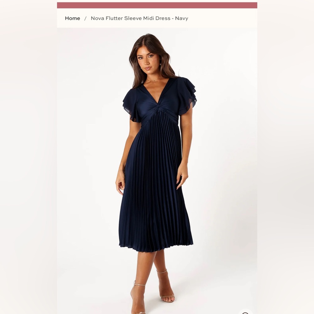 Petal & Pup Navy Nova Midi Dress